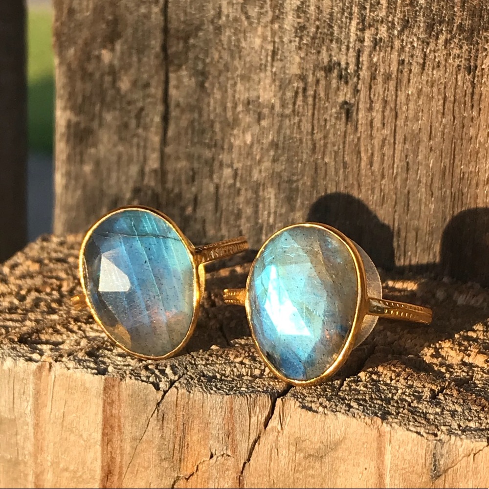 Genuine Labradorite ring